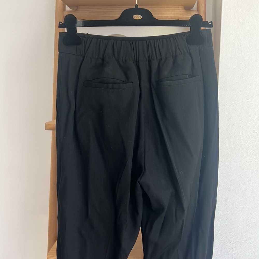 Vince Black Elastic-Waist Trousers